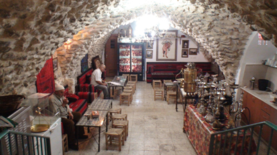 Jerusalem - Café no bairro árabe